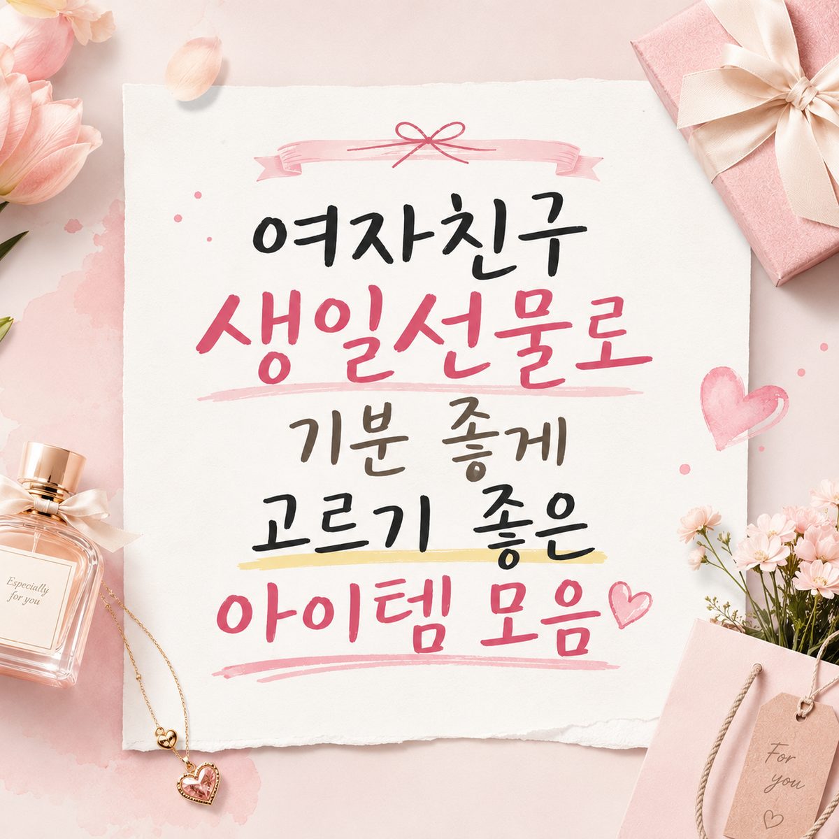 여자친구 생일선물로 기분 좋게 고르기 좋은 아이템 모음