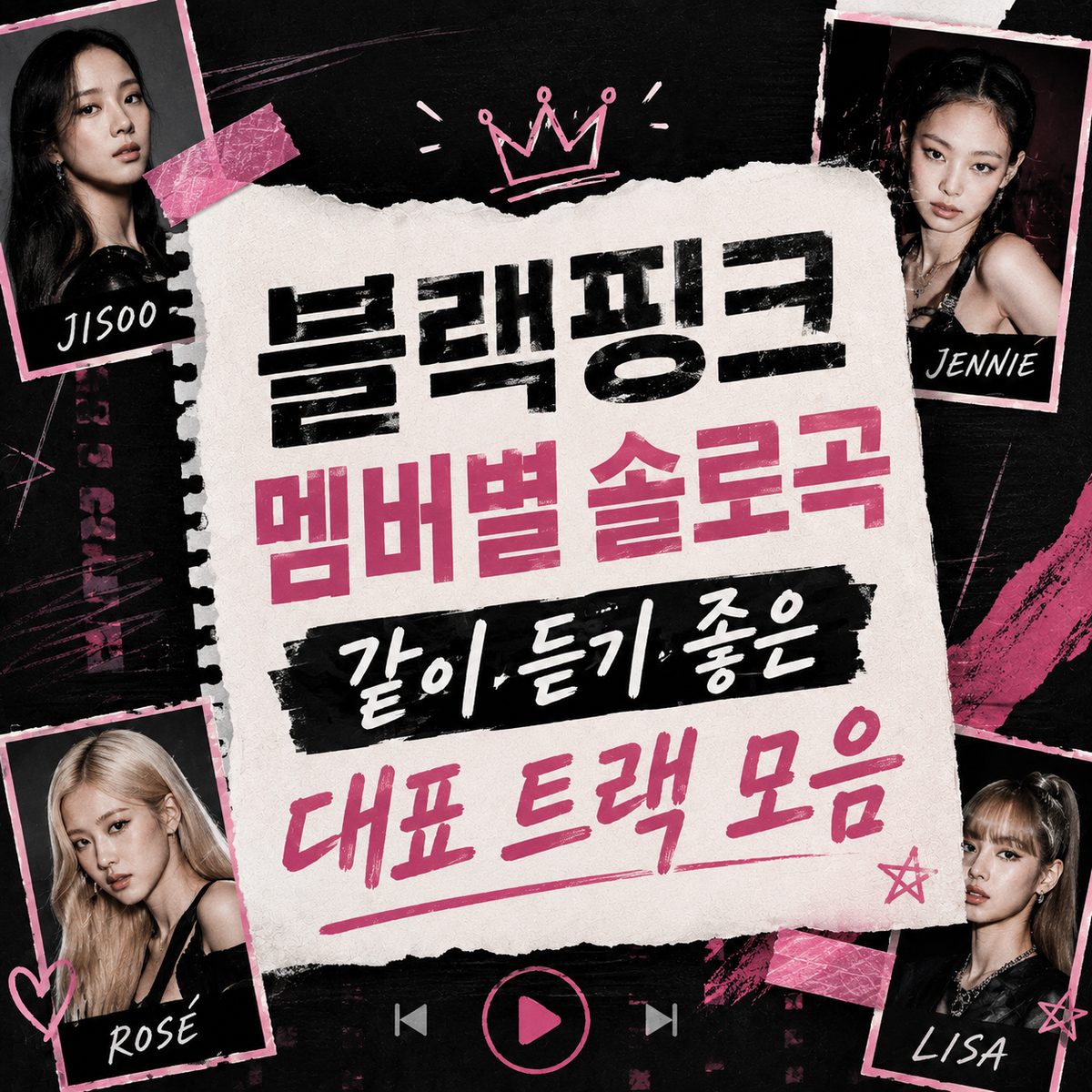 블랙핑크 멤버별 솔로곡 같이 듣기 좋은 대표 트랙 모음