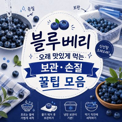 블루베리 오래 맛있게 먹는 보관·손질 꿀팁 모음