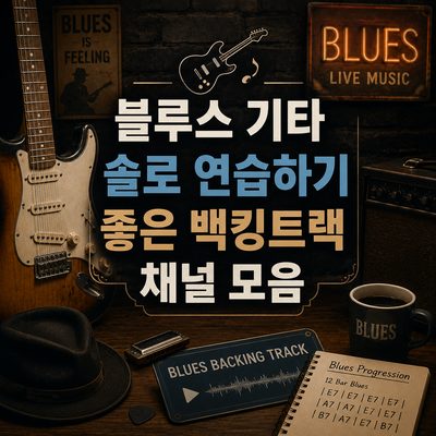 블루스 기타 솔로 연습하기 좋은 백킹트랙 채널 모음