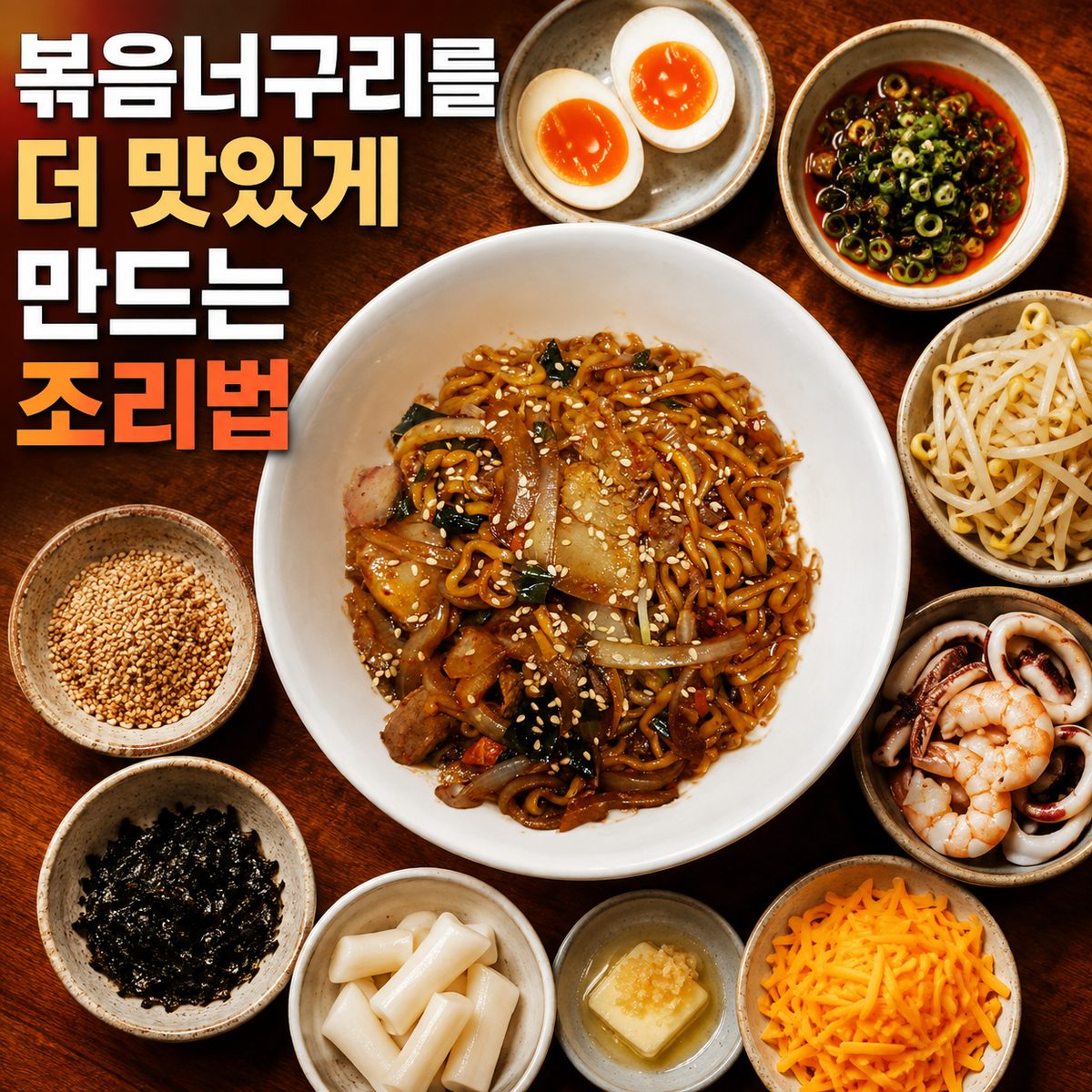 볶음너구리를 더 맛있게 만드는 조리법