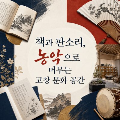 책과 판소리, 농악으로 머무는 고창 문화 공간