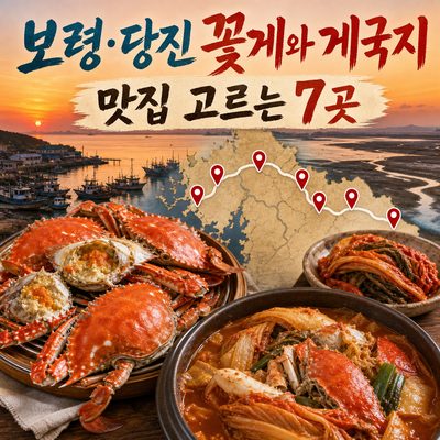 보령과 당진에서 꽃게 음식과 게국지를 고르는 맛집 7곳