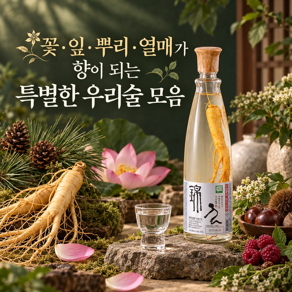 꽃·잎·뿌리·열매가 향이 되는 특별한 우리술 모음
