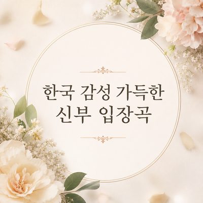 한국 감성 가득한 신부 입장곡