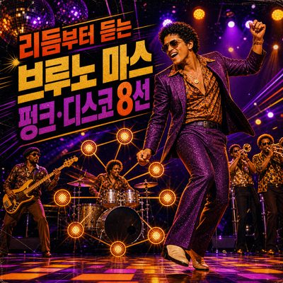 리듬부터 듣는 브루노 마스 펑크·디스코 8선