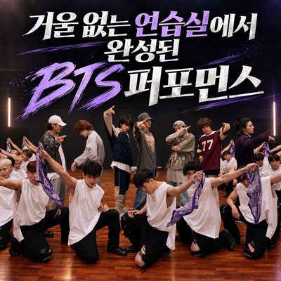 거울 없는 연습실에서 완성된 BTS 퍼포먼스