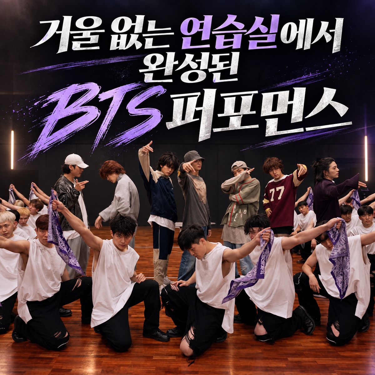 거울 없는 연습실에서 완성된 BTS 퍼포먼스