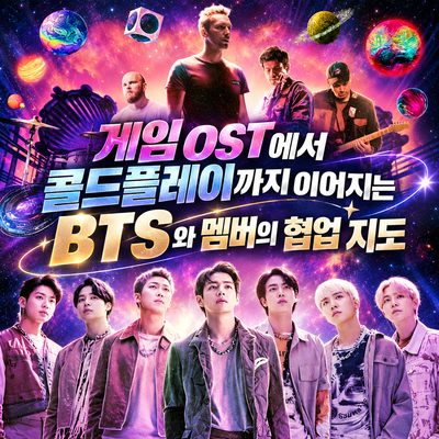 게임 OST에서 콜드플레이까지 이어지는 BTS와 멤버의 협업 지도