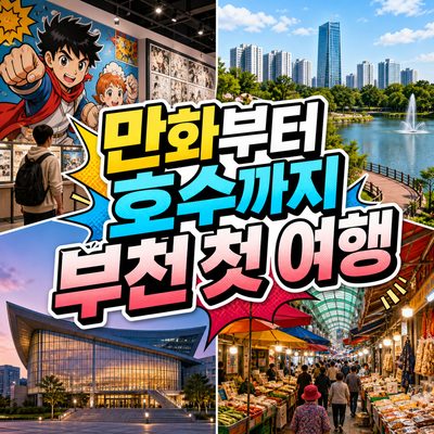 만화부터 호수까지 부천 첫 여행 대표 명소
