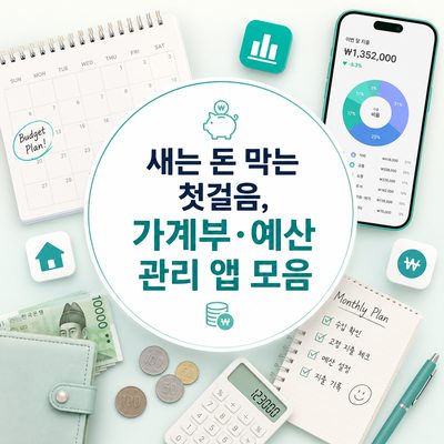 새는 돈 막는 첫걸음, 가계부·예산 관리 앱 모음