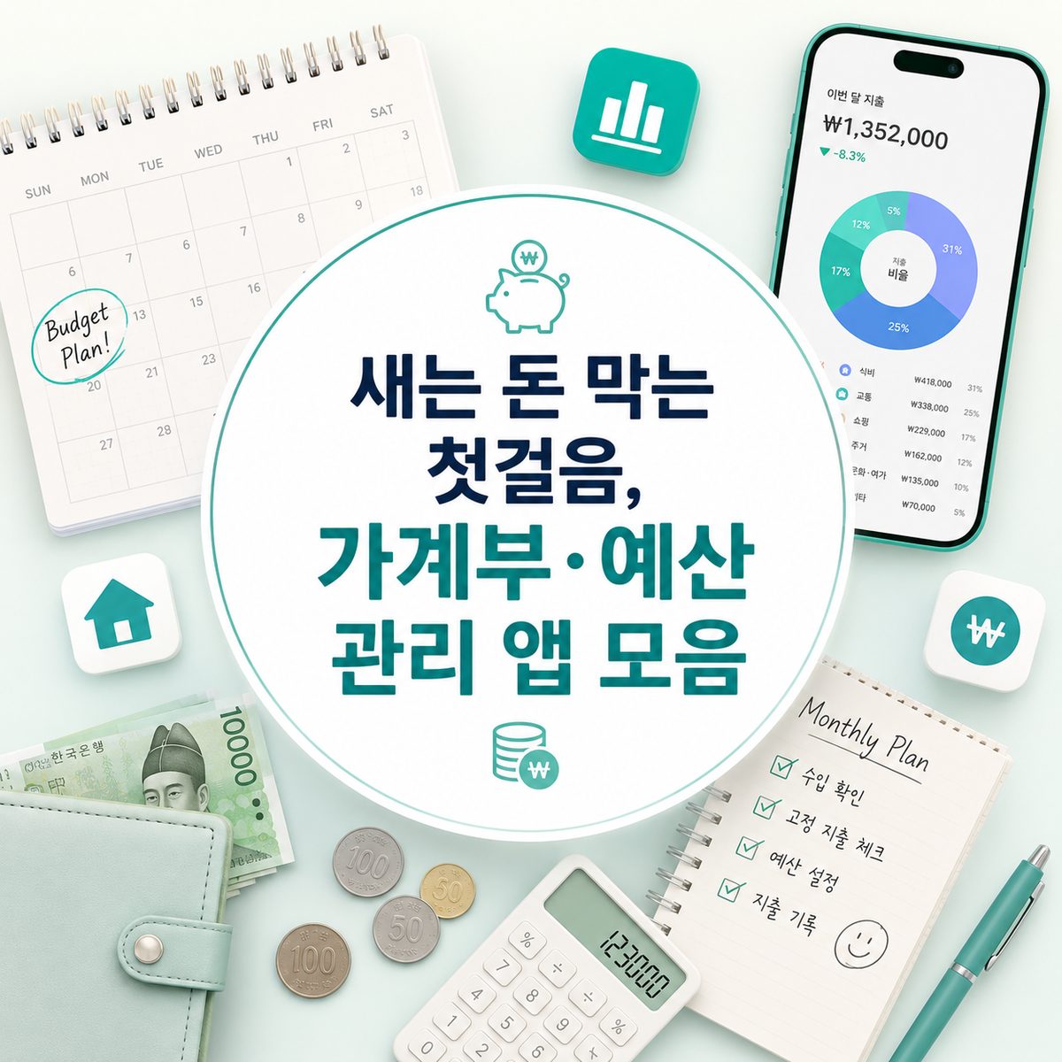 새는 돈 막는 첫걸음, 가계부·예산 관리 앱 모음
