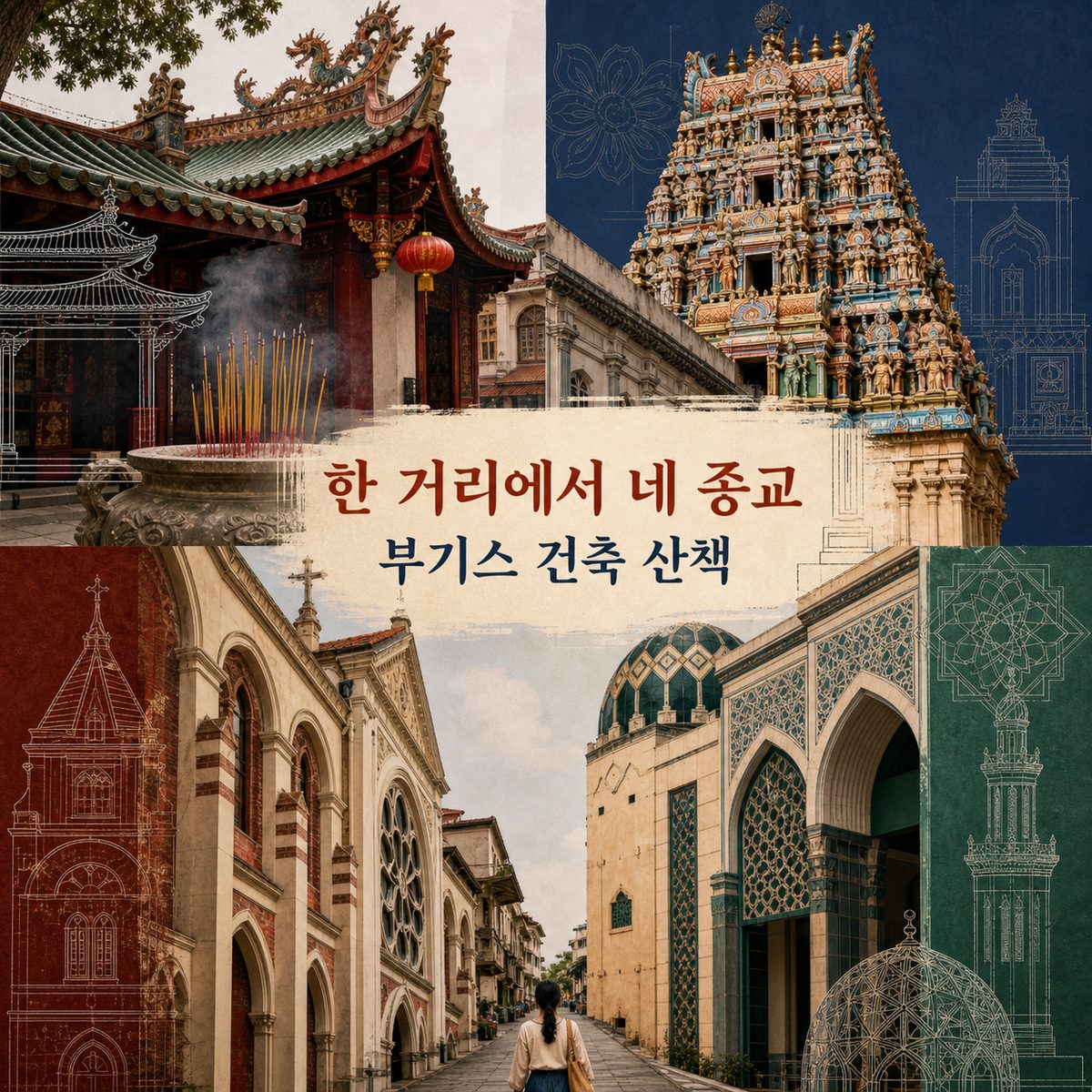 한 거리에서 네 종교를 만나는 부기스 건축 산책