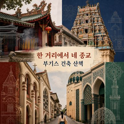 한 거리에서 네 종교를 만나는 부기스 건축 산책