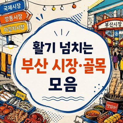활기 넘치는 부산 시장·골목 모음