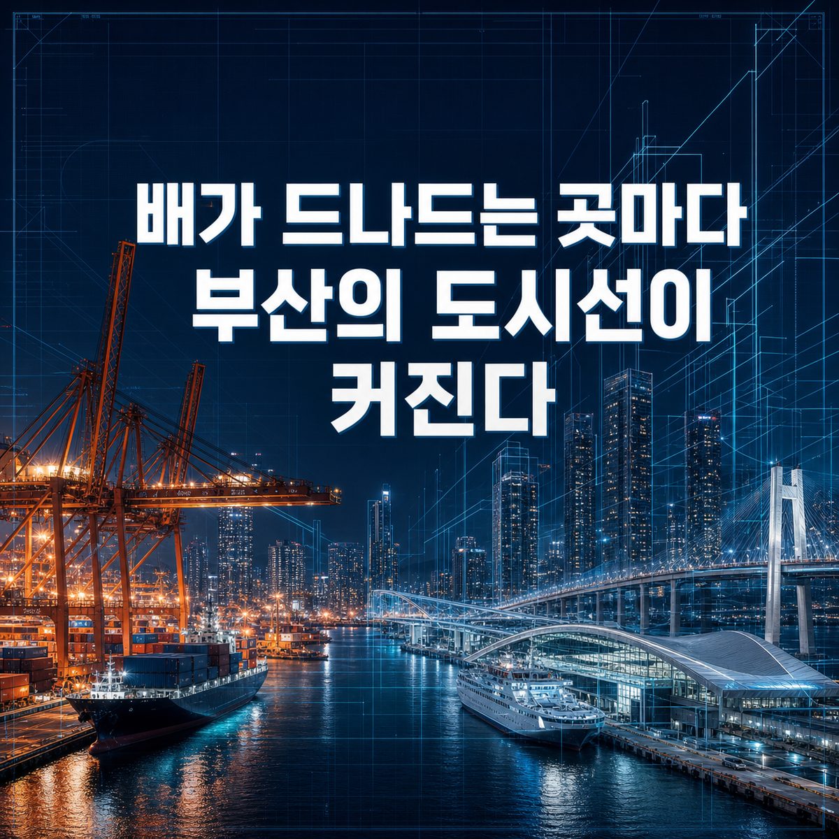 배가 드나드는 곳마다 부산의 도시선이 커진다