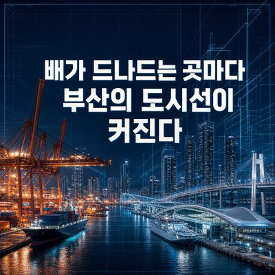 배가 드나드는 곳마다 부산의 도시선이 커진다