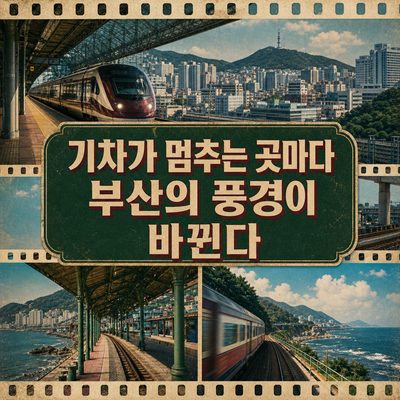 기차가 멈추는 곳마다 부산의 풍경이 바뀐다