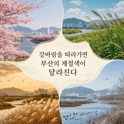 강바람을 따라가면 부산의 계절색이 달라진다