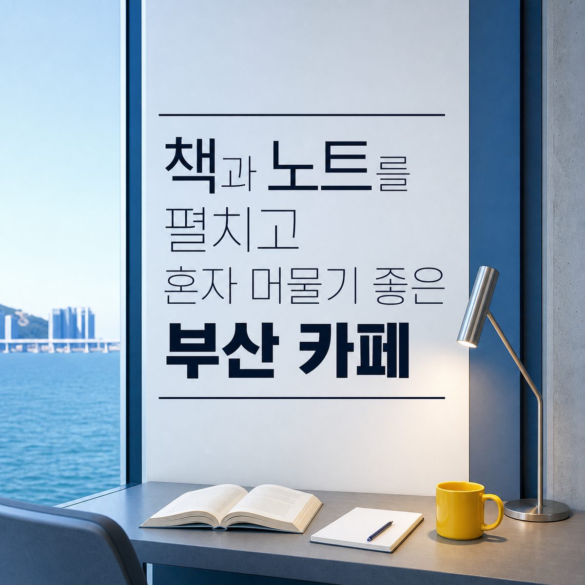 책과 노트를 펼치고 혼자 머물기 좋은 부산 카페