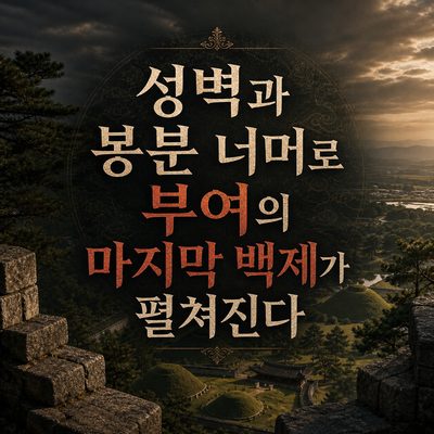 성벽과 봉분 너머로 부여의 마지막 백제가 펼쳐진다