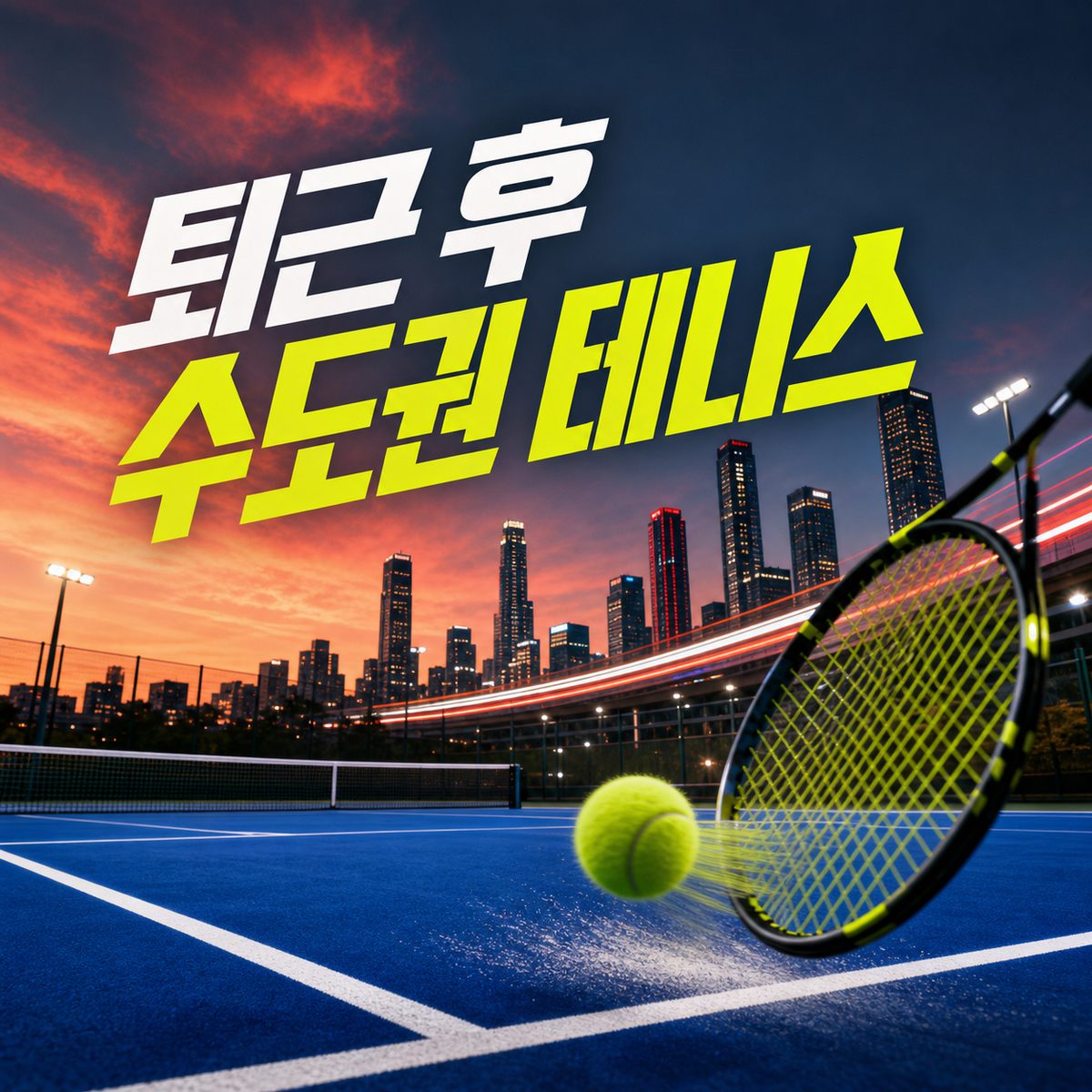 평일 한 게임부터 주말 원정까지 수도권 테니스장