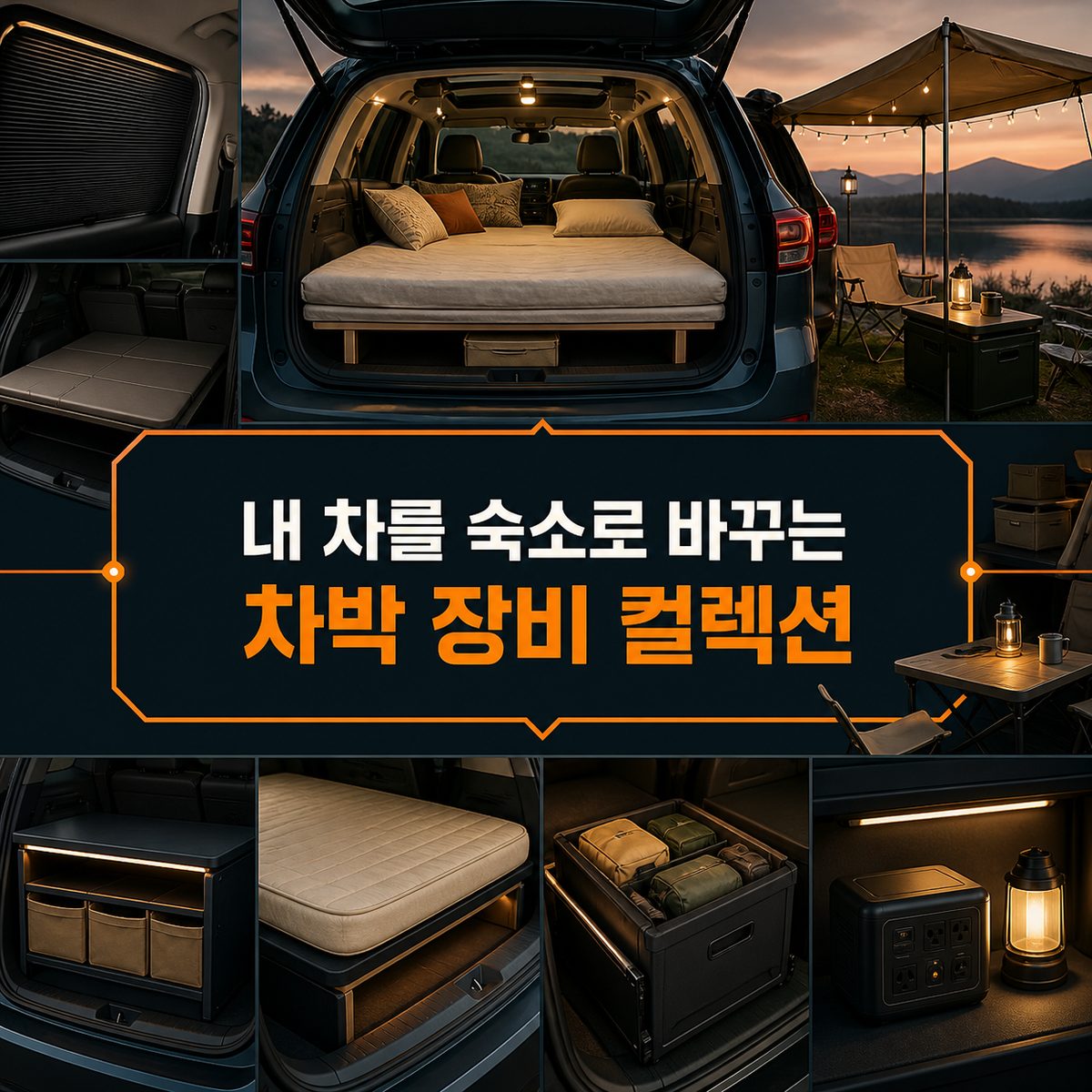 내 차를 숙소로 바꾸는 차박 장비 컬렉션