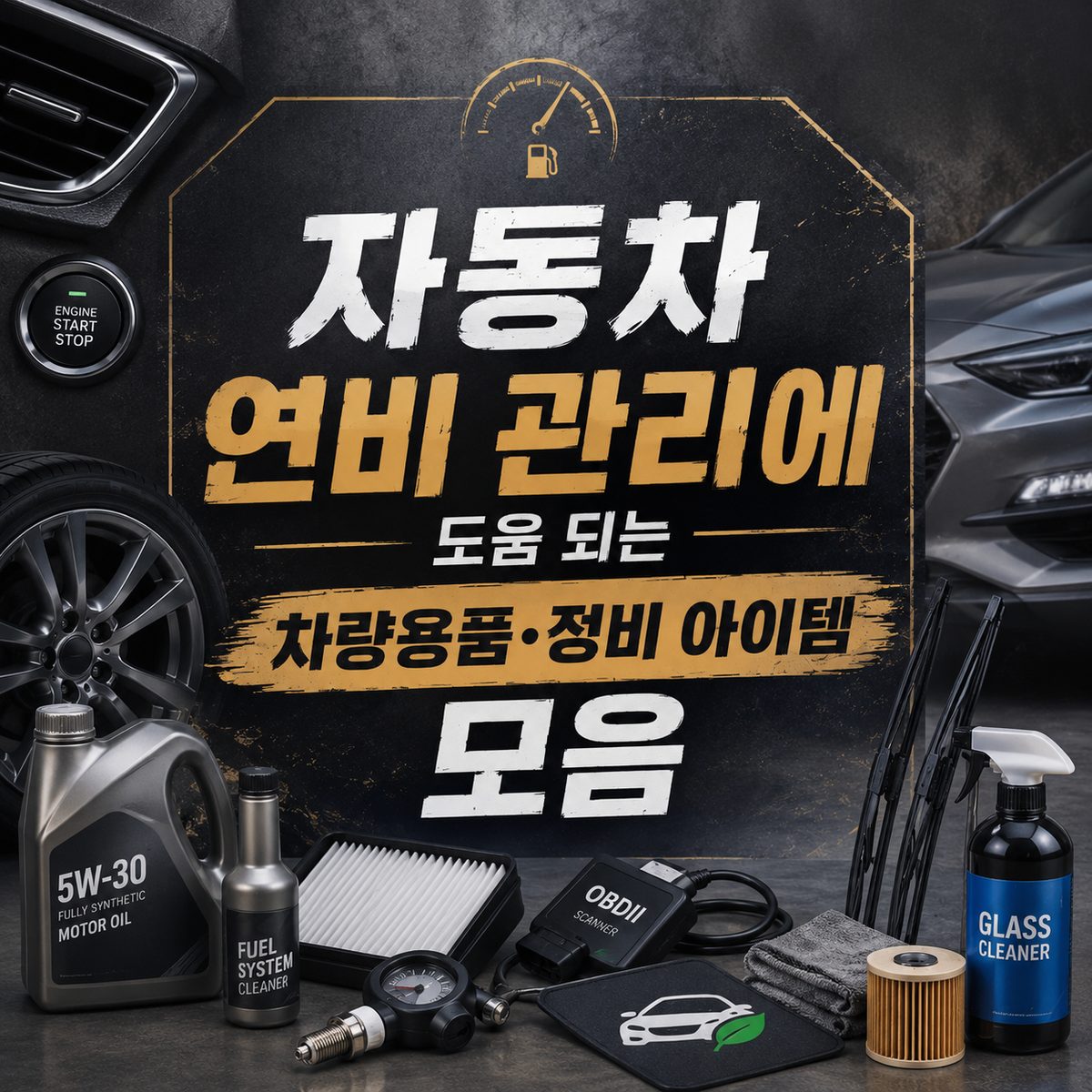 자동차 연비 관리에 도움 되는 차량용품·정비 아이템 모음