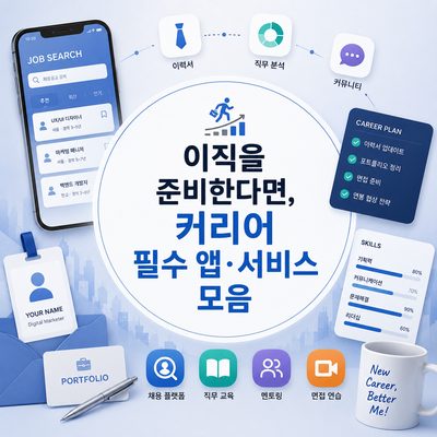 이직을 준비한다면, 커리어 필수 앱·서비스 모음