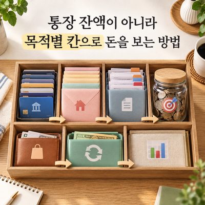 통장 잔액이 아니라 목적별 칸으로 돈을 보는 방법