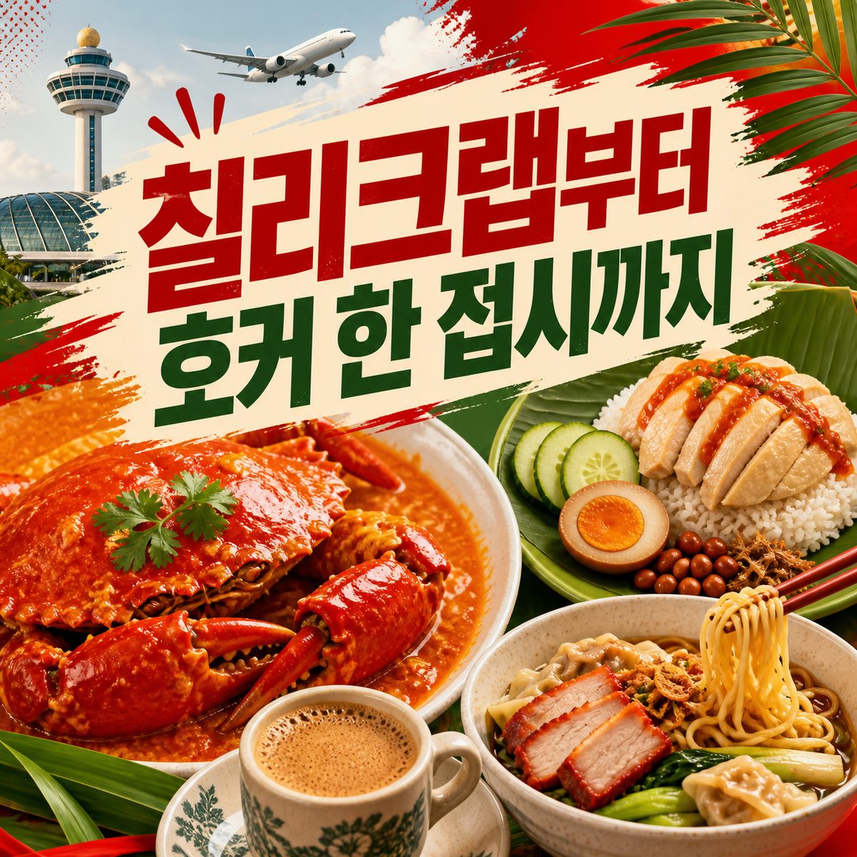 칠리크랩부터 호커 한 접시까지, 창이에서 먹을 시간