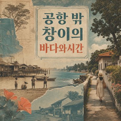 공항 밖으로 나가야 보이는 창이의 바다와 오래된 시간