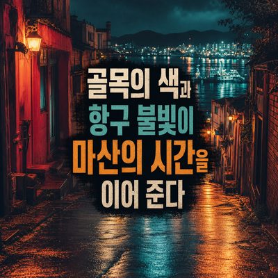 골목의 색과 항구 불빛이 마산의 시간을 이어 준다