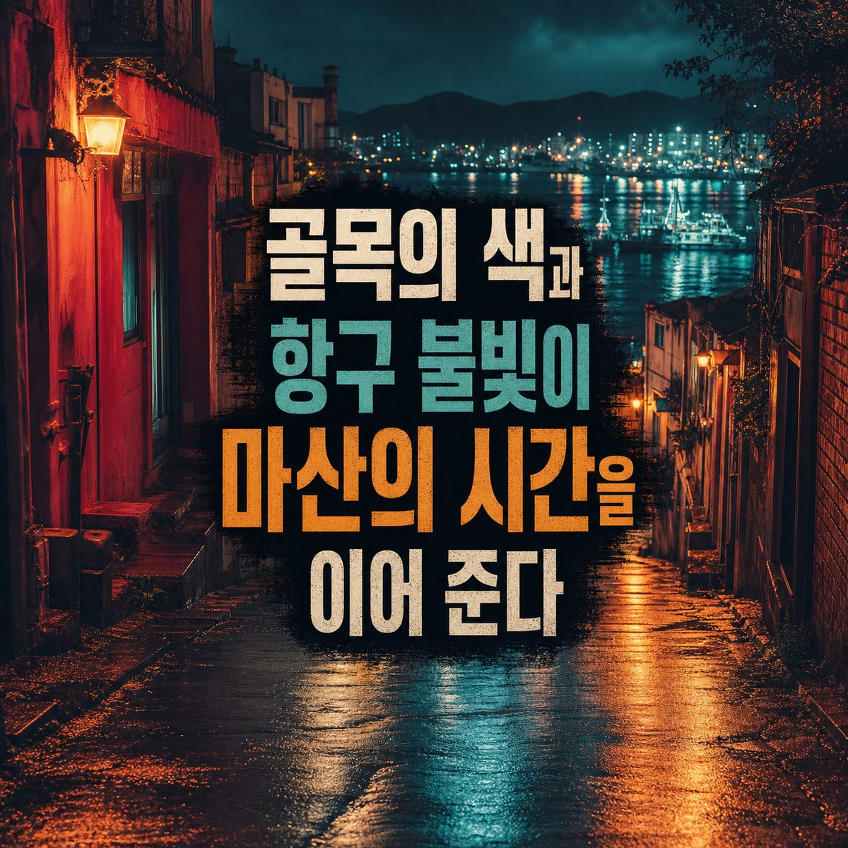 골목의 색과 항구 불빛이 마산의 시간을 이어 준다