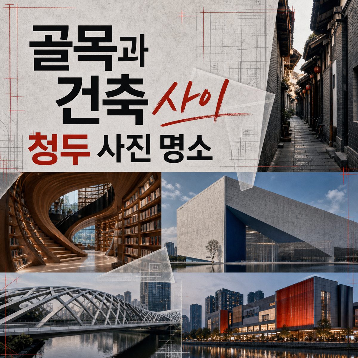 골목과 건축 사이에서 찾는 청두 사진 명소