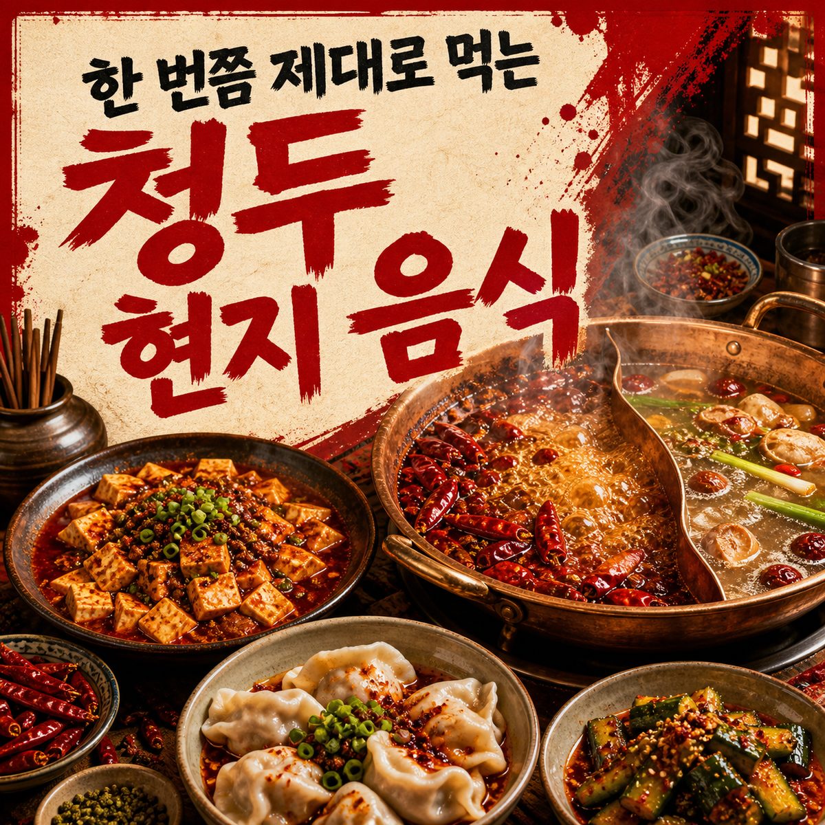 한 번쯤 제대로 먹어보고 싶은 청두 현지 음식