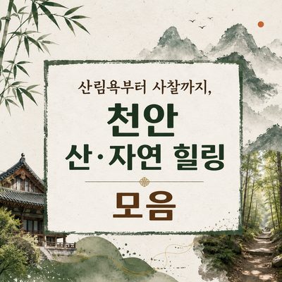 산림욕부터 사찰까지, 천안 산·자연 힐링 모음