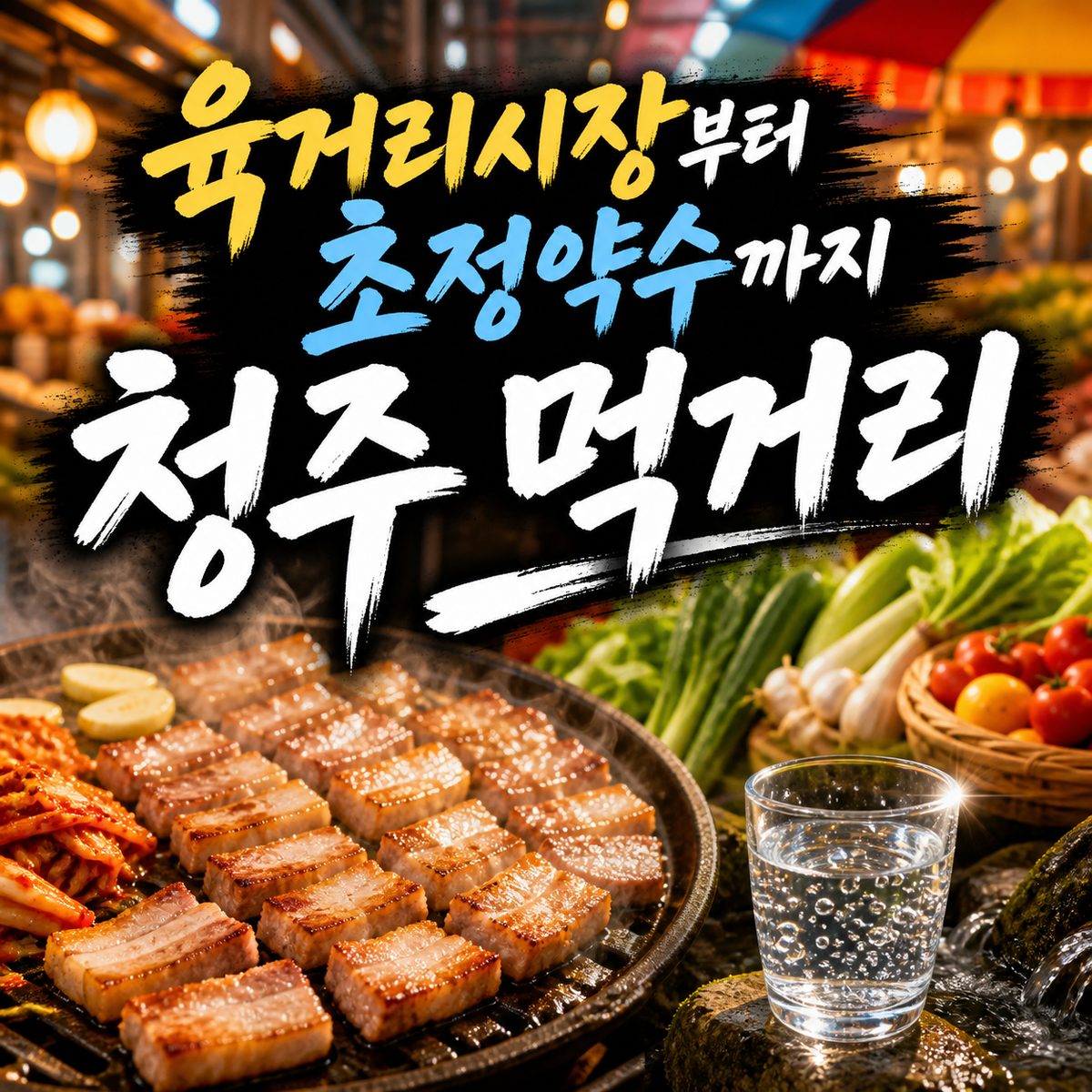 육거리시장부터 초정약수까지 청주 시장·로컬 먹거리