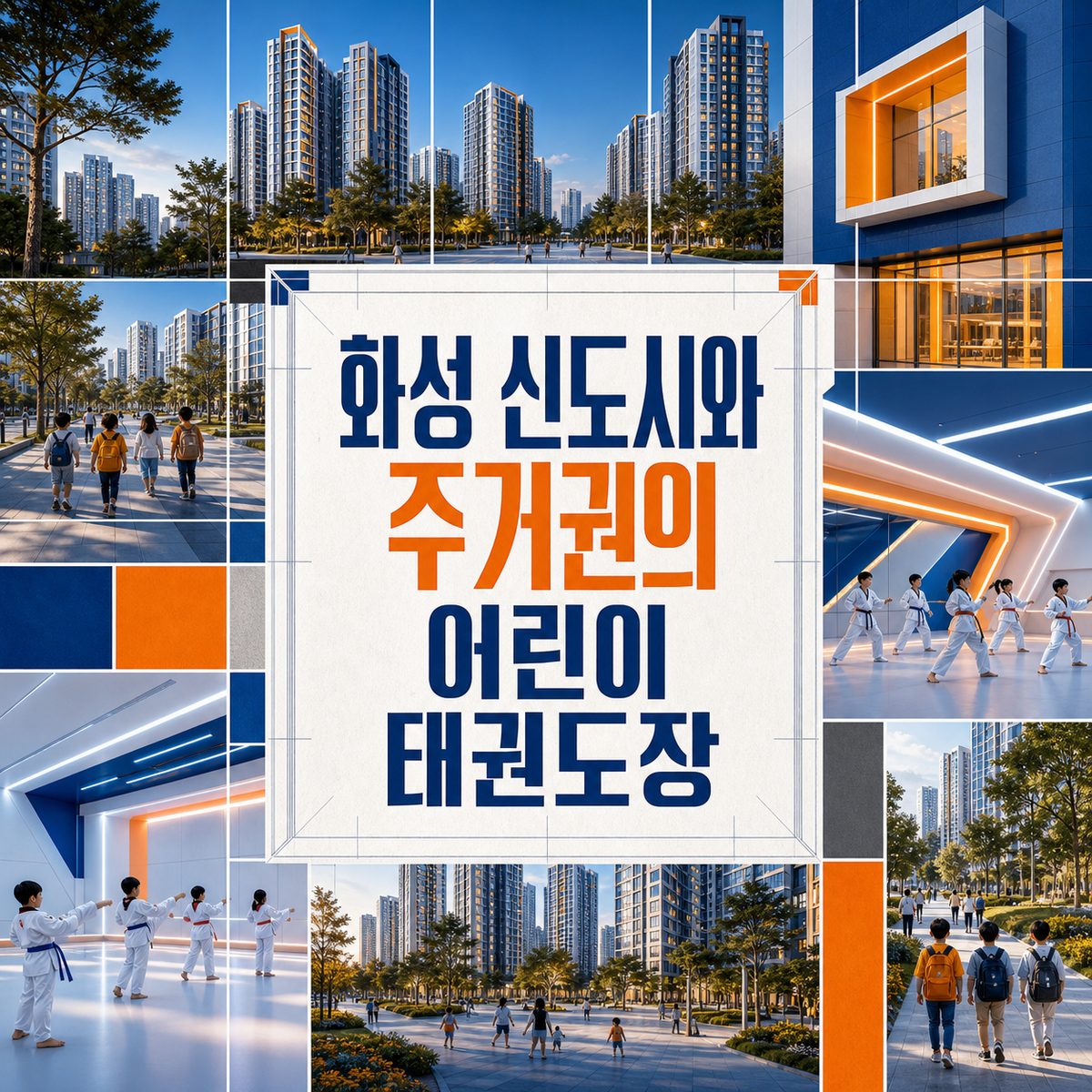 화성 신도시와 주거권의 어린이 태권도장