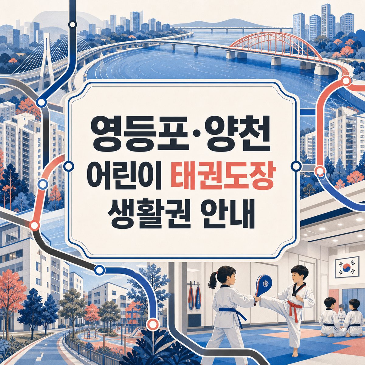 영등포·양천 어린이 태권도장 생활권 안내