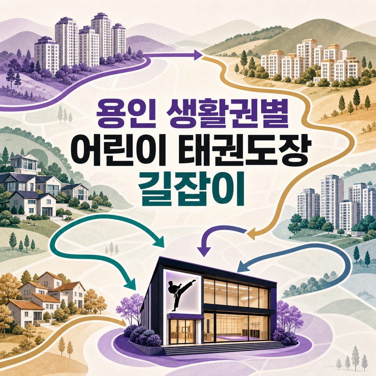 용인 생활권별 어린이 태권도장 길잡이