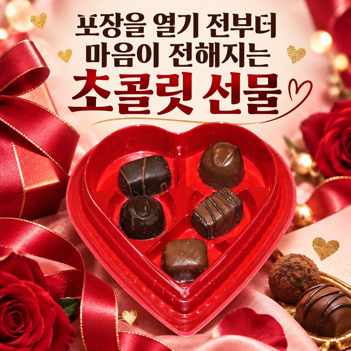 포장을 열기 전부터 마음이 전해지는 초콜릿 선물