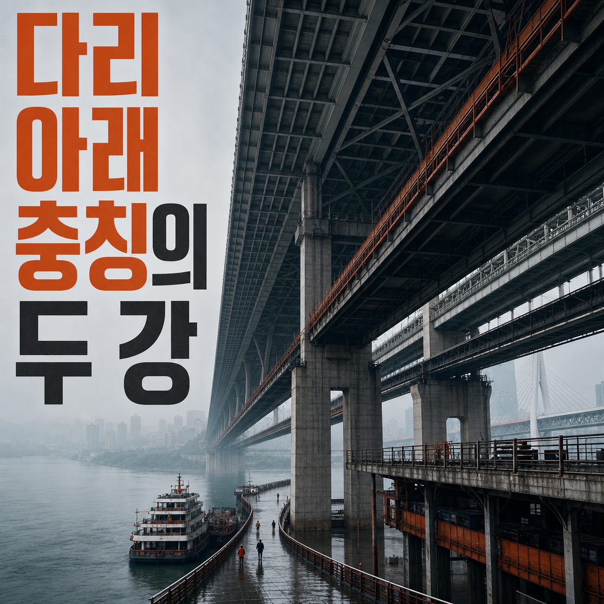다리 아래에서 다시 보는 충칭의 두 강