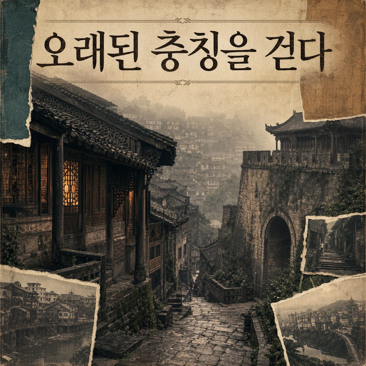 골목과 건축 사이에 남아 있는 오래된 충칭