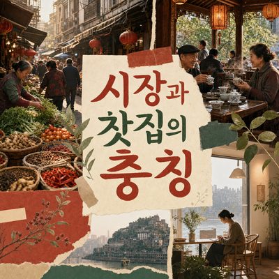 시장과 찻집에서 만나는 충칭의 생활 미식