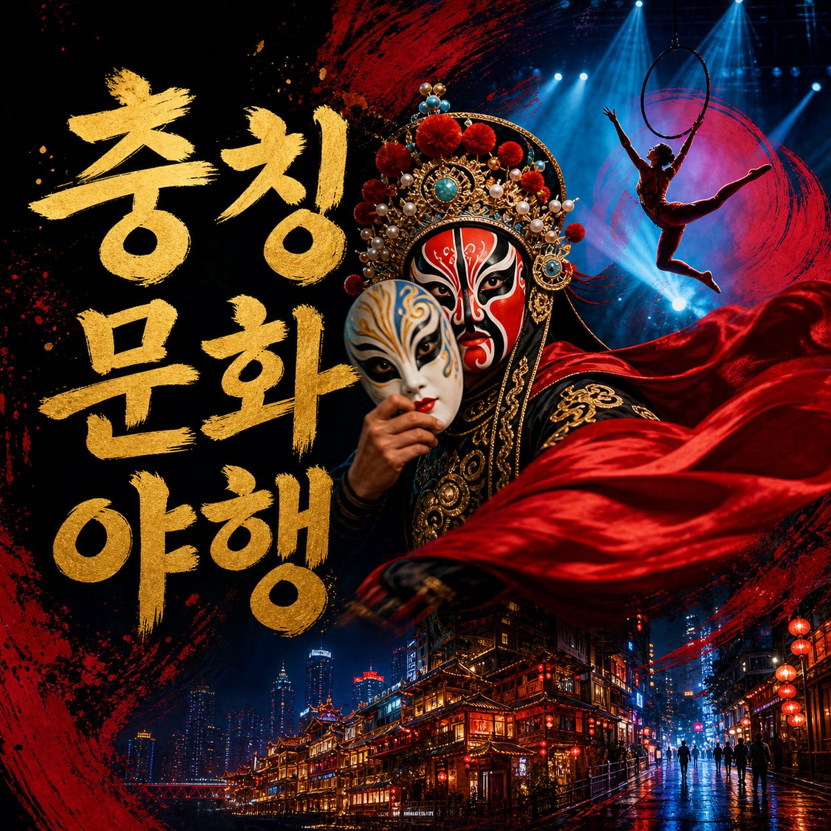 공연이 끝난 뒤에도 이어지는 충칭 문화 야행