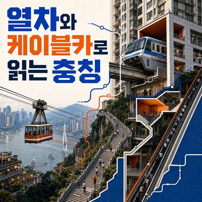 열차와 케이블카로 읽는 충칭 입체도시 여행