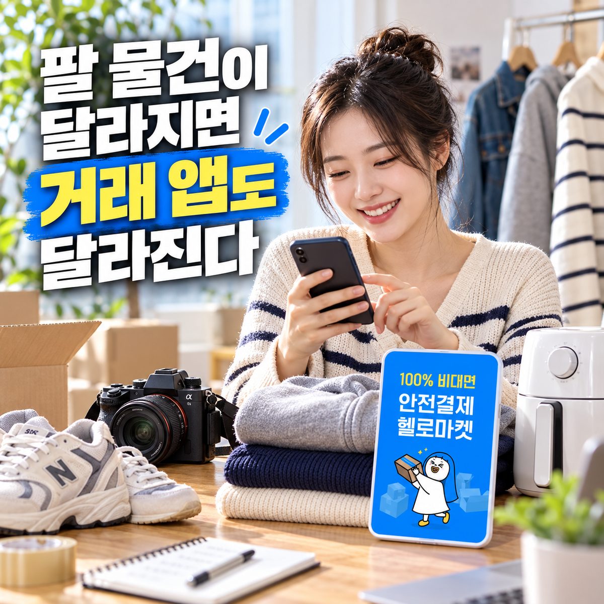 팔 물건이 달라지면 거래 앱도 달라진다