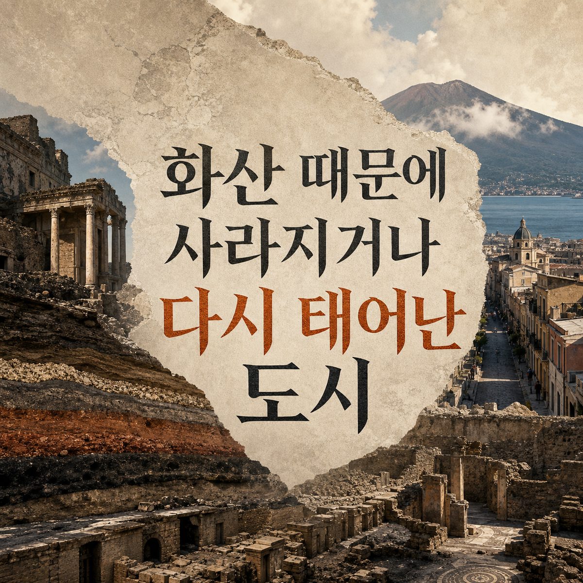 화산 때문에 사라지거나 다시 태어난 도시