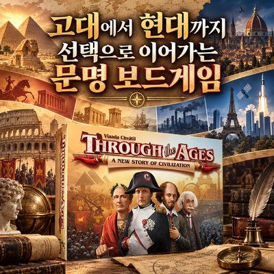 고대에서 현대까지 선택으로 이어가는 문명 보드게임